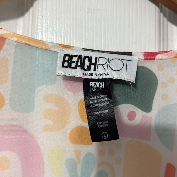 Beach Riot X Revolve Shiloh Cover-Up Dress in Abstract Shapes Size Large - Picture 5 of 7